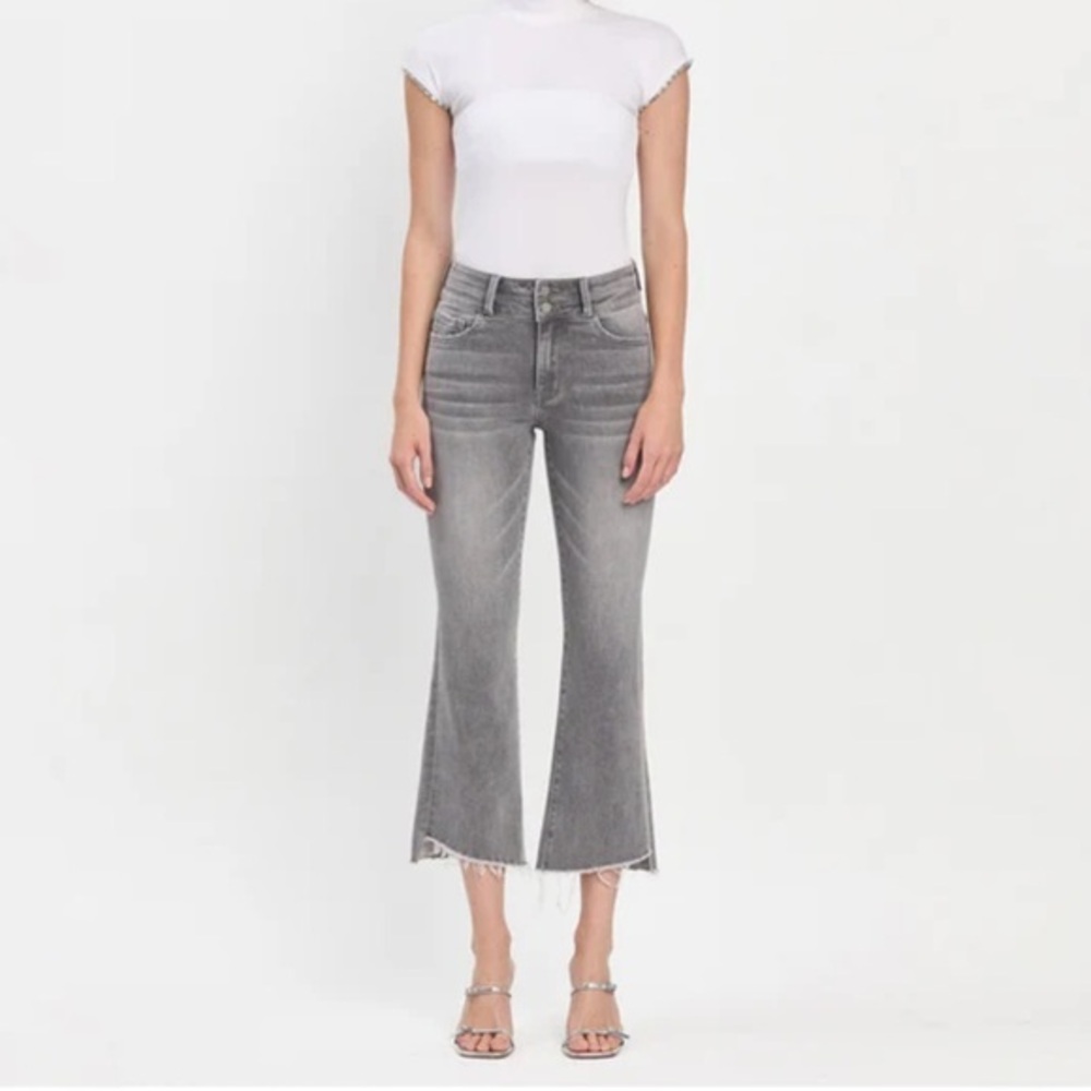 VERVET BY FLYING MONKEY Gray Straight Leg Jeans